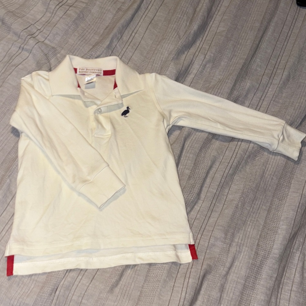 The Beaufort Bonnet Company long sleeve prom and proper polo - size 2T